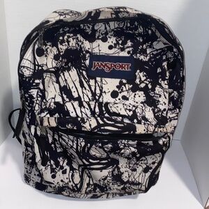 Black and white paintball Jansport backpack